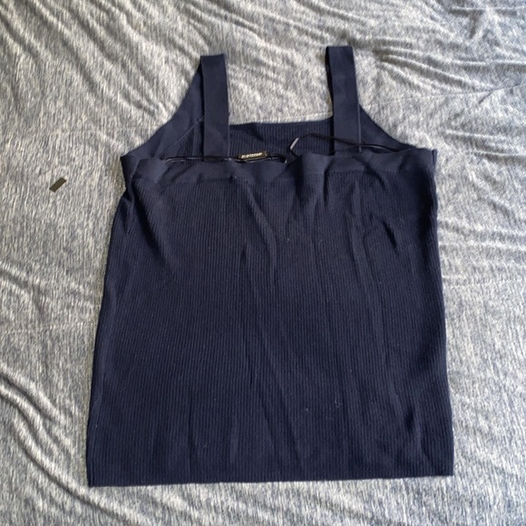 Elie Tahari Merino Wool Scoop Ribbed Top - Picture 7 of 7